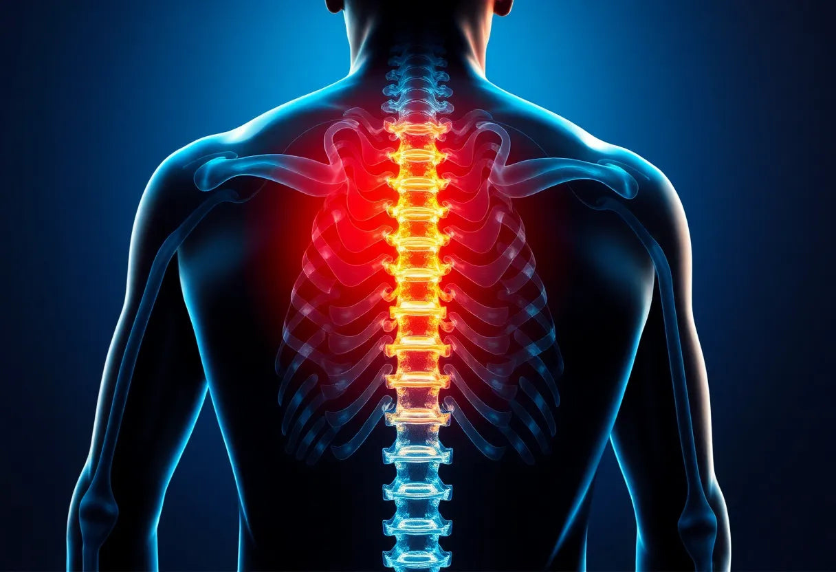 Befreie dich von Rückenschmerzen: effektive Behandlungsmöglichkeiten für einen Bandscheibenvorfall - Illustration