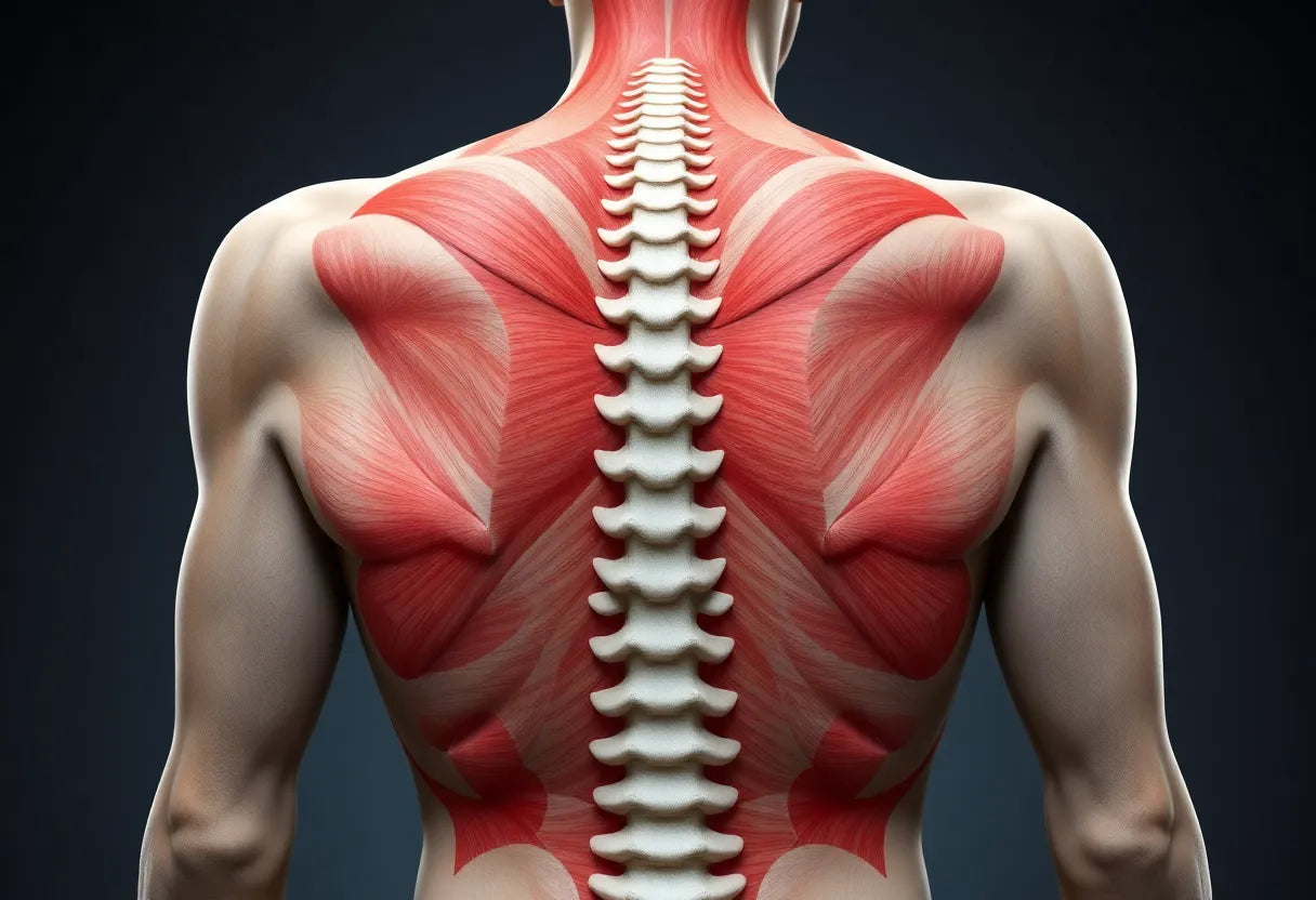 Entdecke die geheimen Helden deines Rückens: die Rückenmuskeln und ihre Anatomie - Illustration