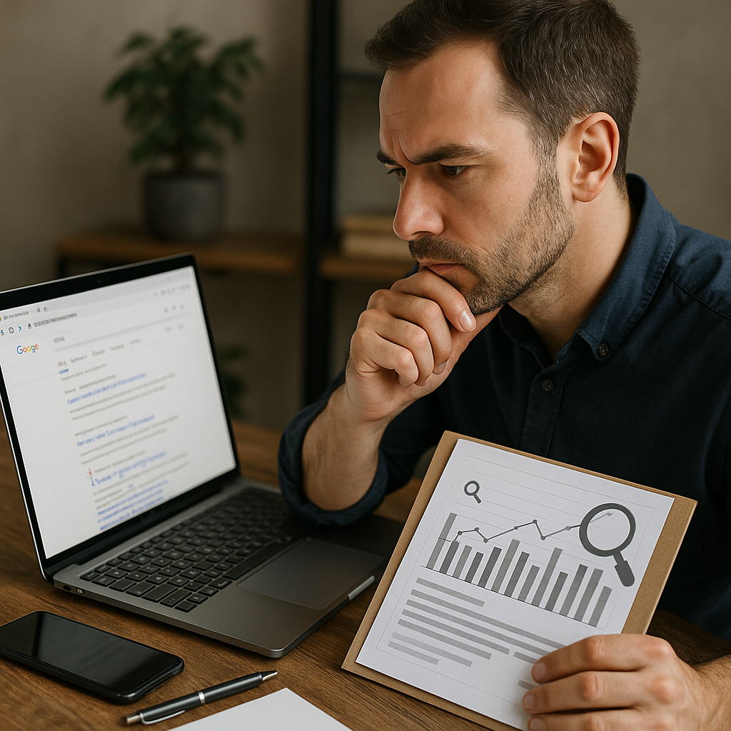 Entdecken Sie die Geheimnisse der SERP-Analyse für Ihren SEO-Erfolg - Illustration