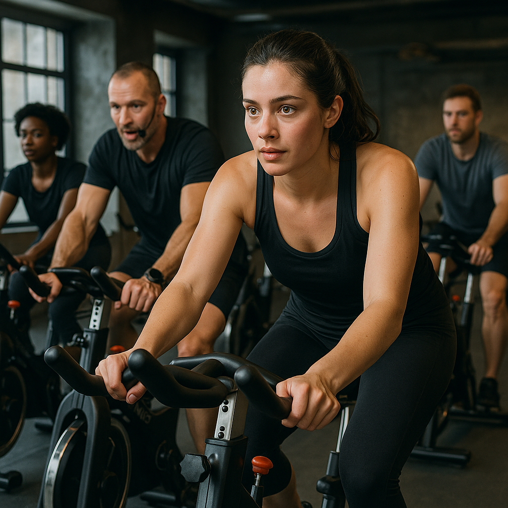 Entdecke die Kraft des spinning für deine Fitnessroutine - Illustration