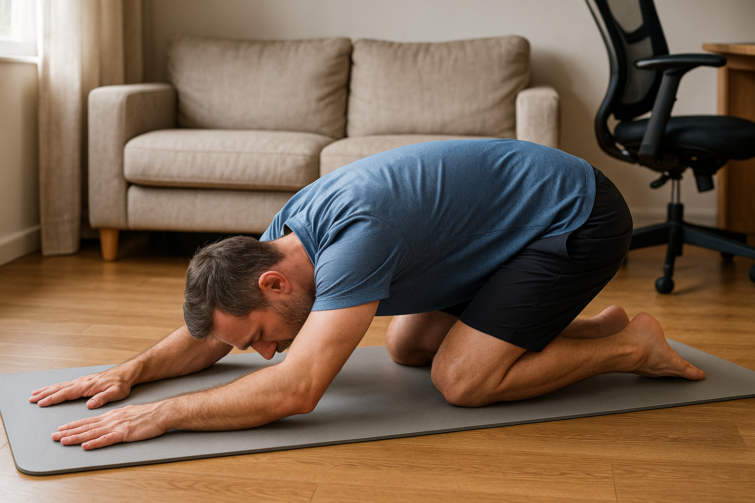 Rückenübungen für die Lende: Schmerzfrei und stark durch den Alltag - Illustration