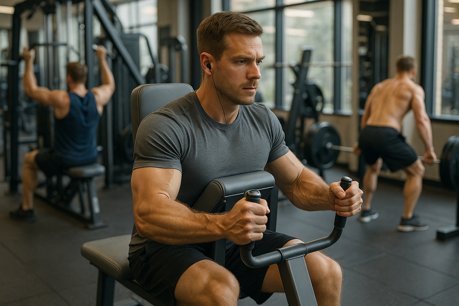 Übungsleser aufgepasst: effektive rückenübungen im fitnessstudio für mehr Kraft und Stabilität - Illustration