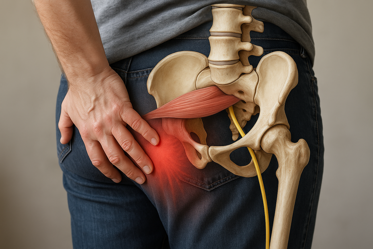 Piriformis-Syndrom: Linderung finden und wieder schmerzfrei leben - Illustration