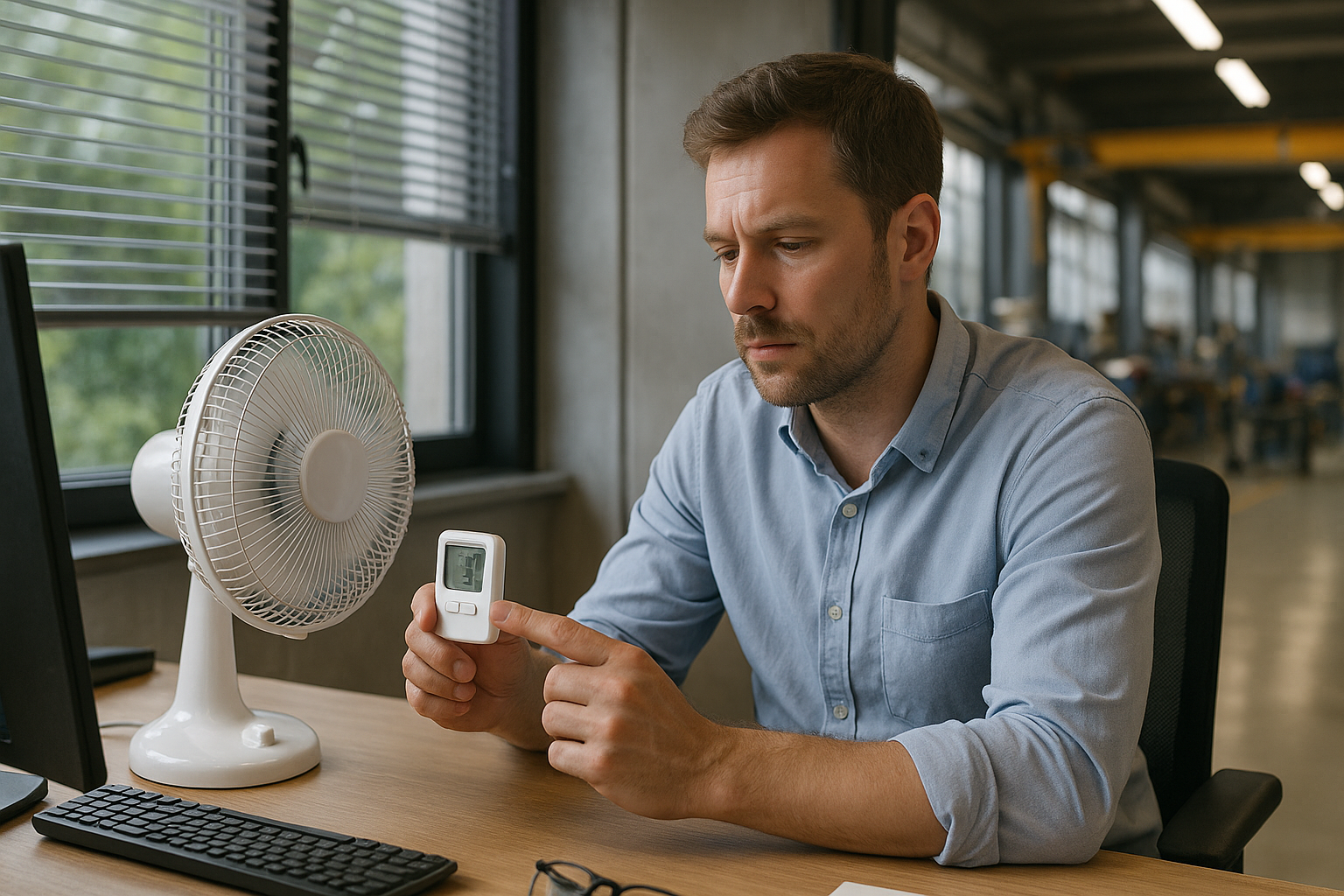 Temperatur am Arbeitsplatz: Wohlfühlklima für Gesundheit und Produktivität schaffen - Illustration