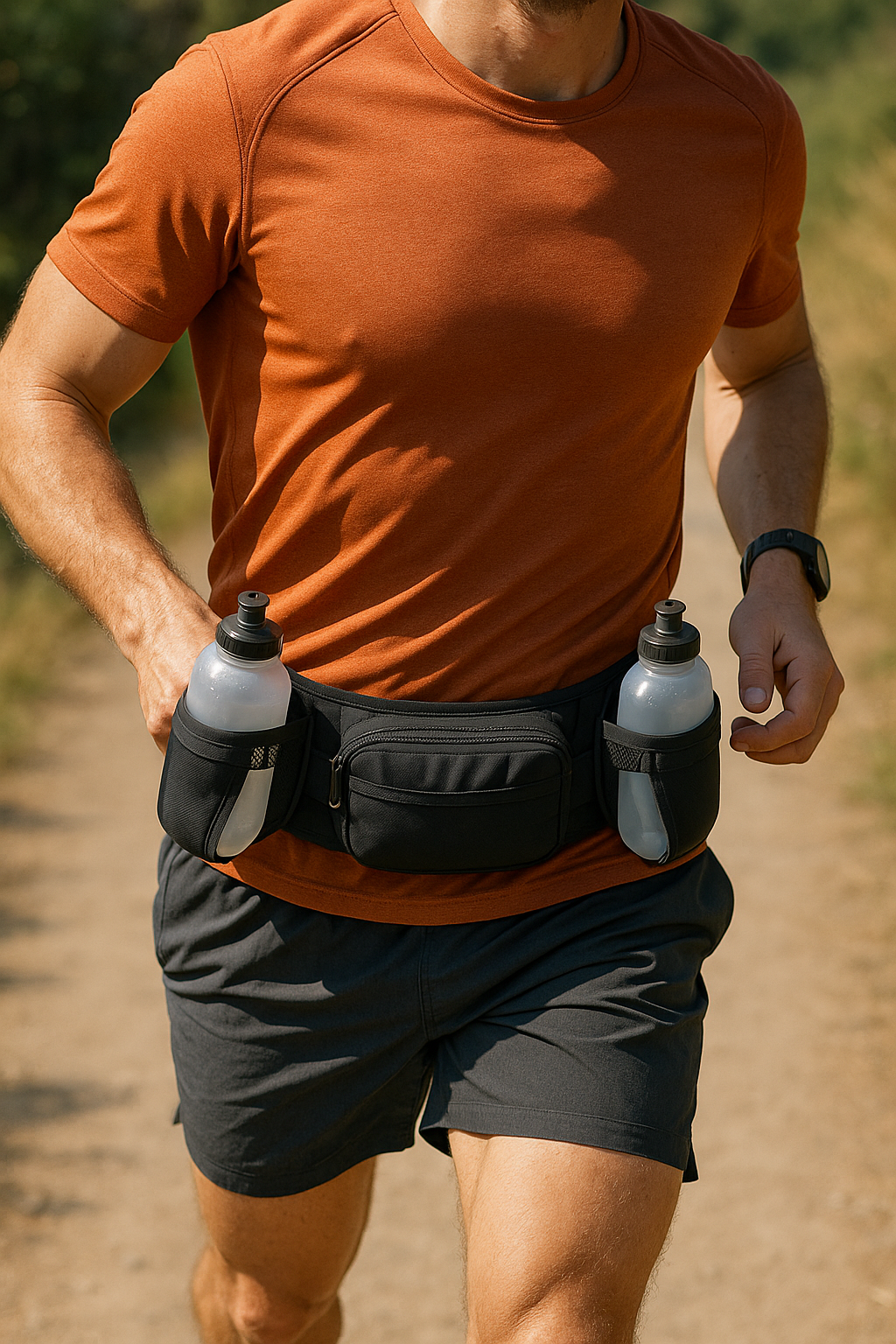 Optimale Hydration beim Laufen: So finden Sie den perfekten Trinkgürtel - Illustration