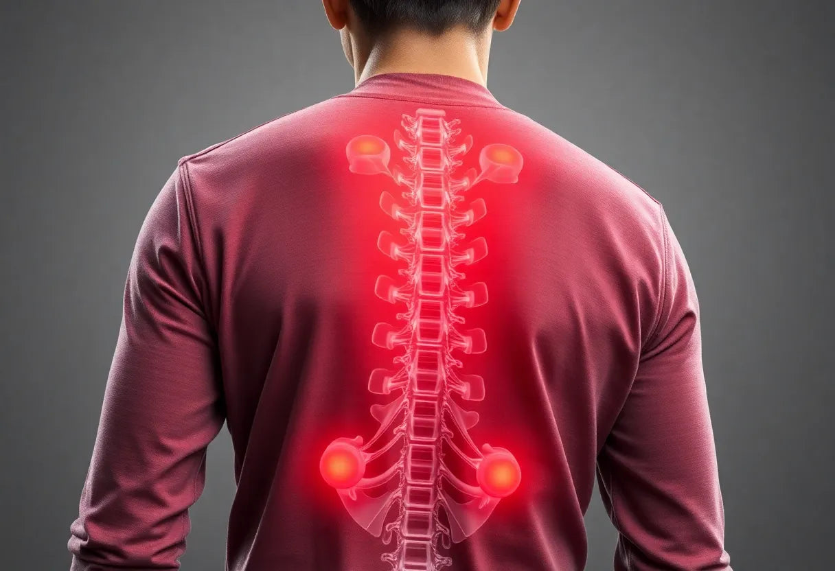 Befreie dich von Schmerzen: effektive Therapieansätze bei Bandscheibenvorfall - Illustration