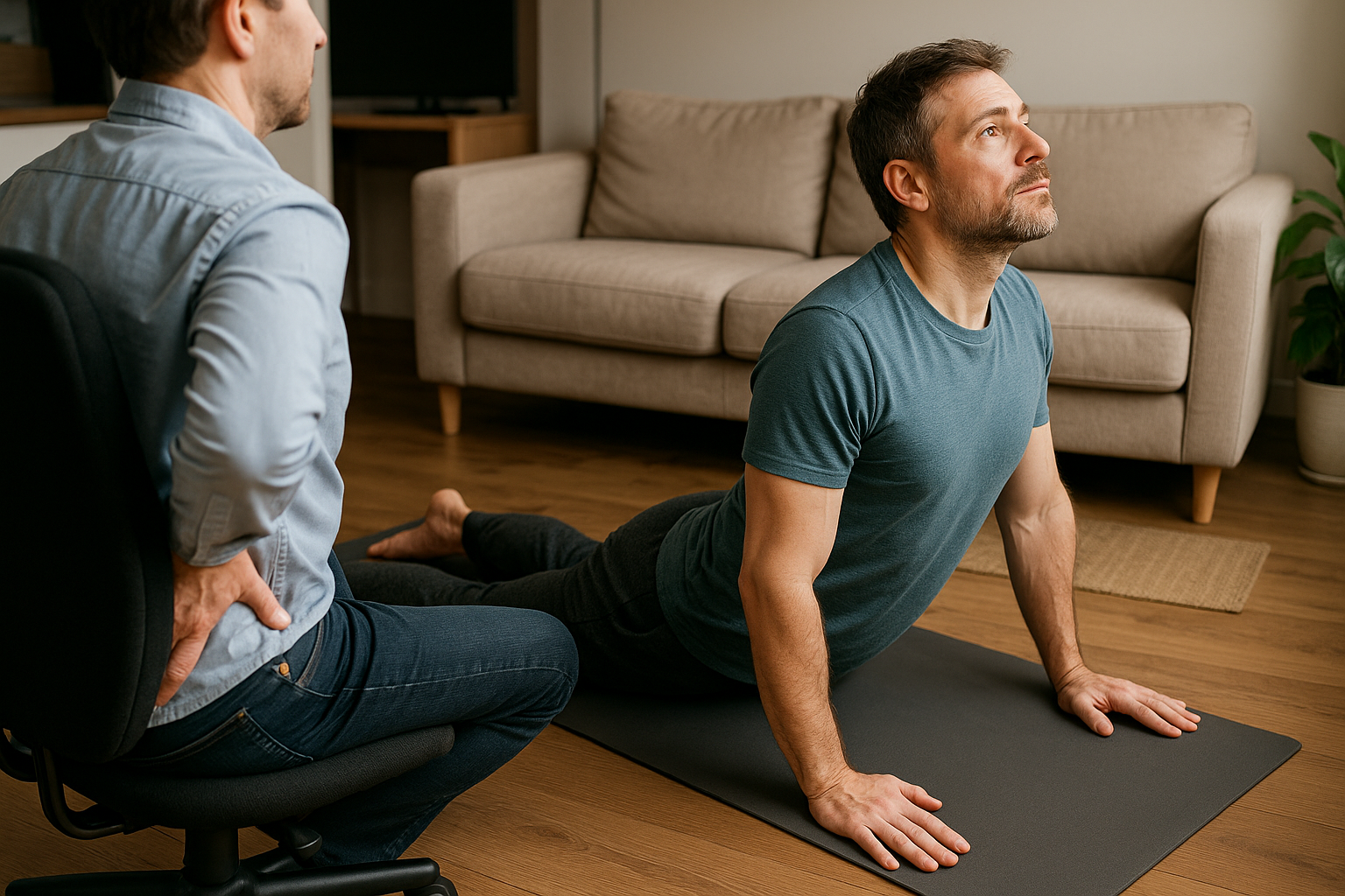 Befreie deinen Rücken: einfache Übungen für mehr Beweglichkeit und weniger Schmerzen - Illustration