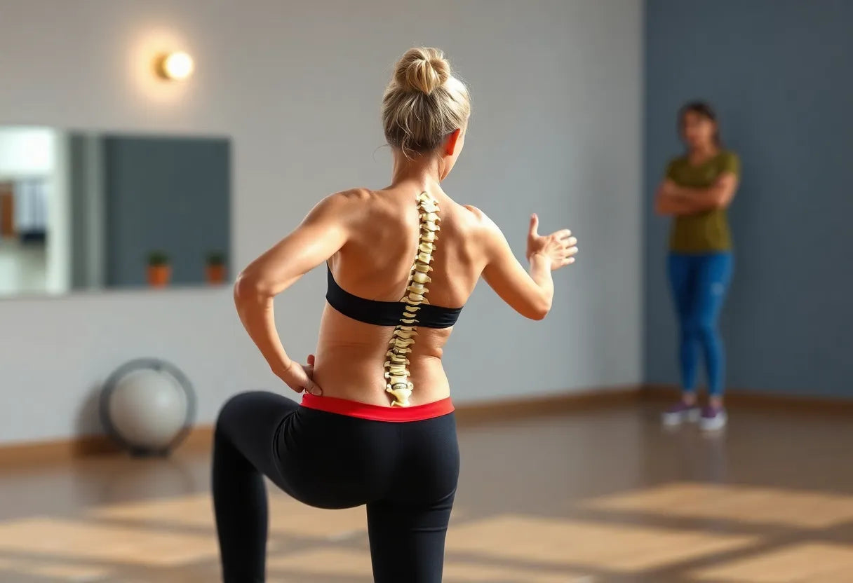 Schmerzfrei durch Bewegung: effektive Übungen bei lumbaler spinalkanalstenose - Illustration