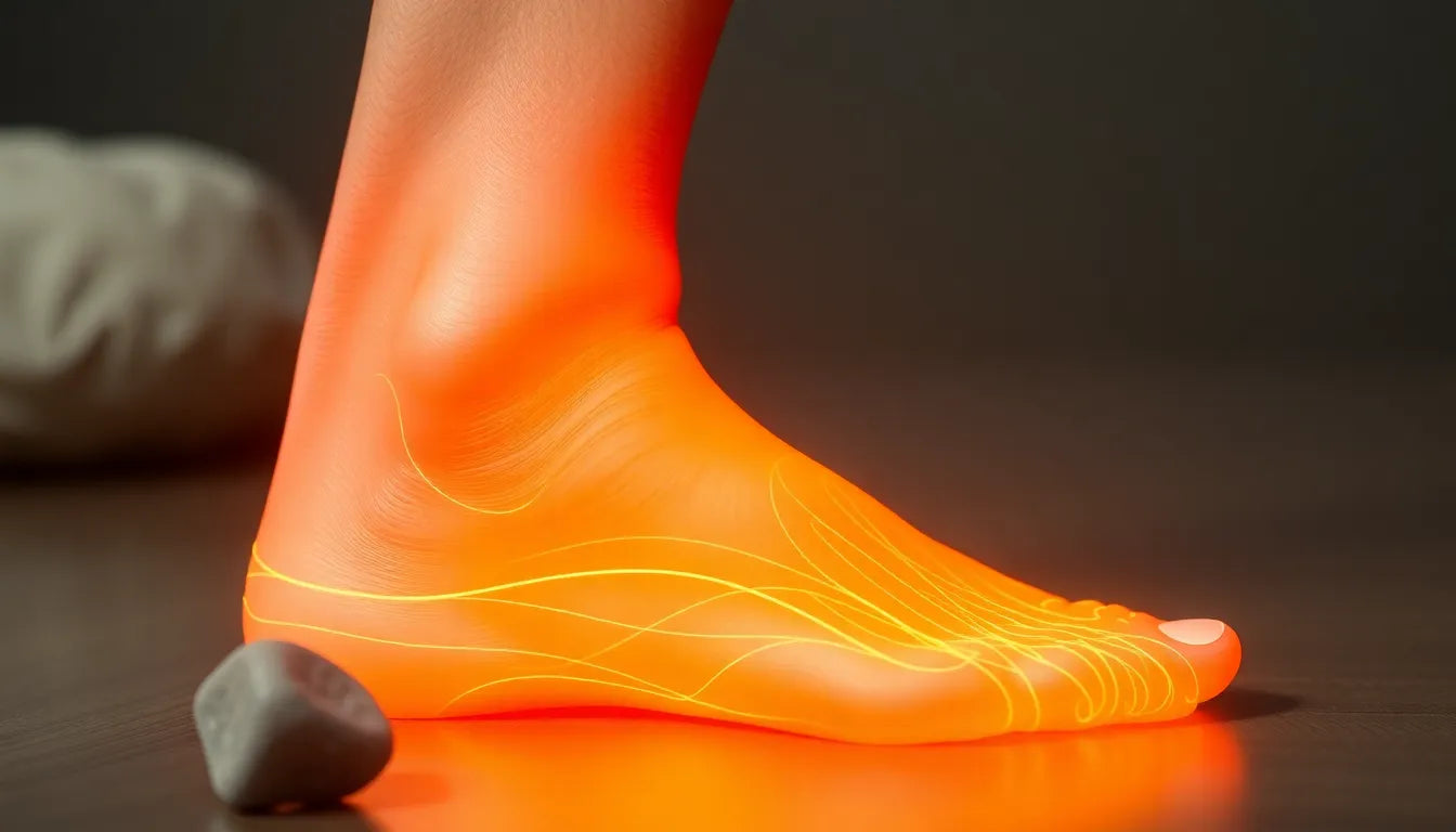 Übungsleser entdecken die besten Techniken für hælspore massage - Illustration