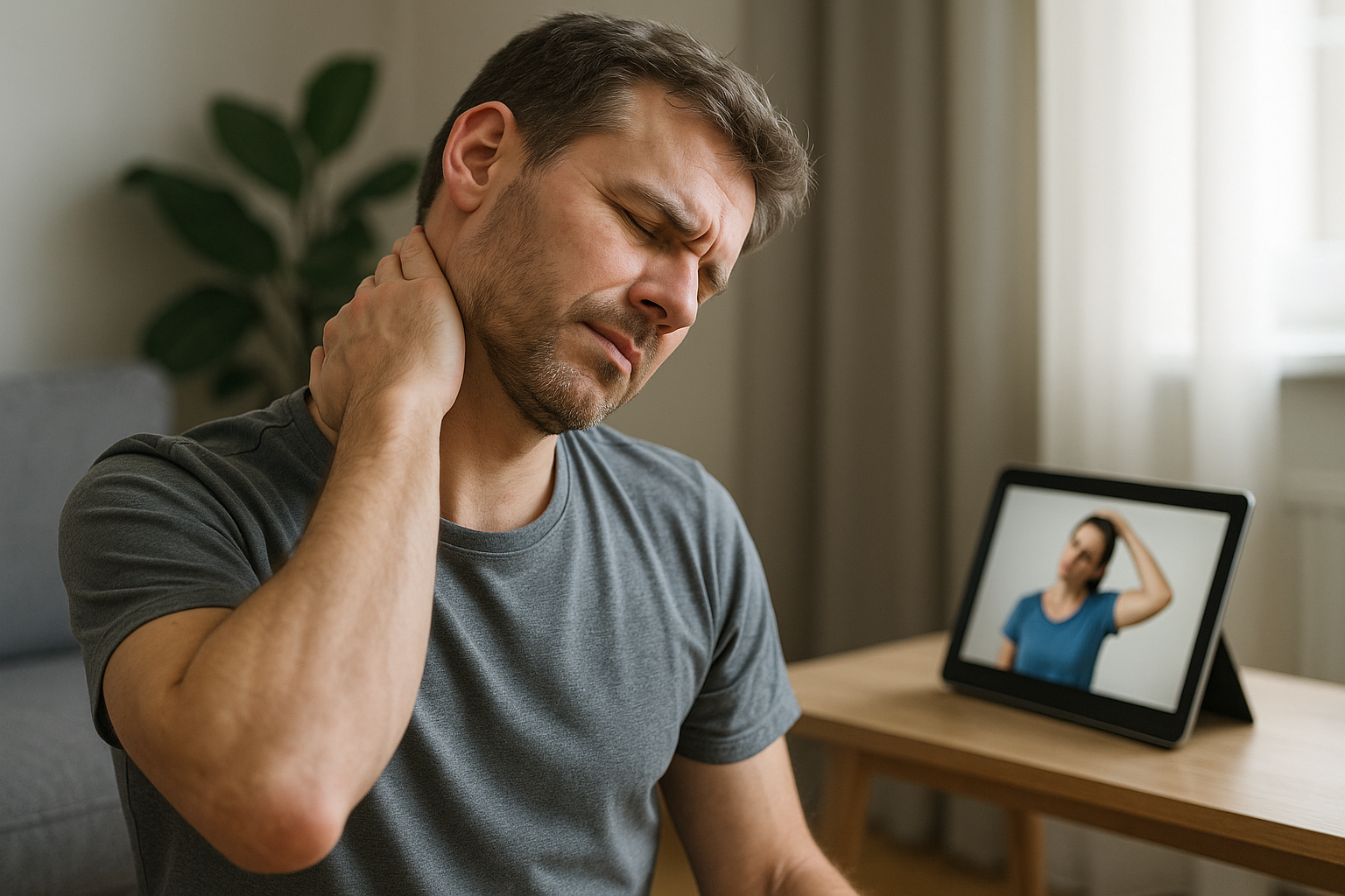 Übungsleser aufgepasst: effektive nackenübungen für schmerzfreie beweglichkeit - Illustration