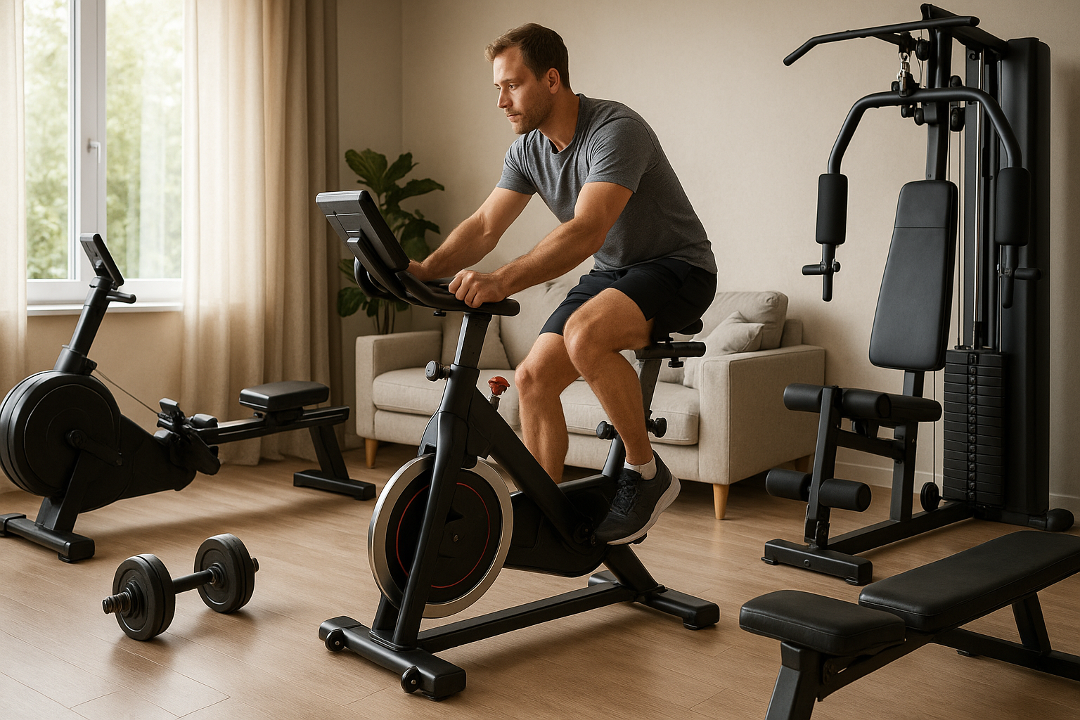 Entdecke die besten fitnessgeräte für dein Zuhause: Tipps und Empfehlungen für jeden Bedarf - Illustration