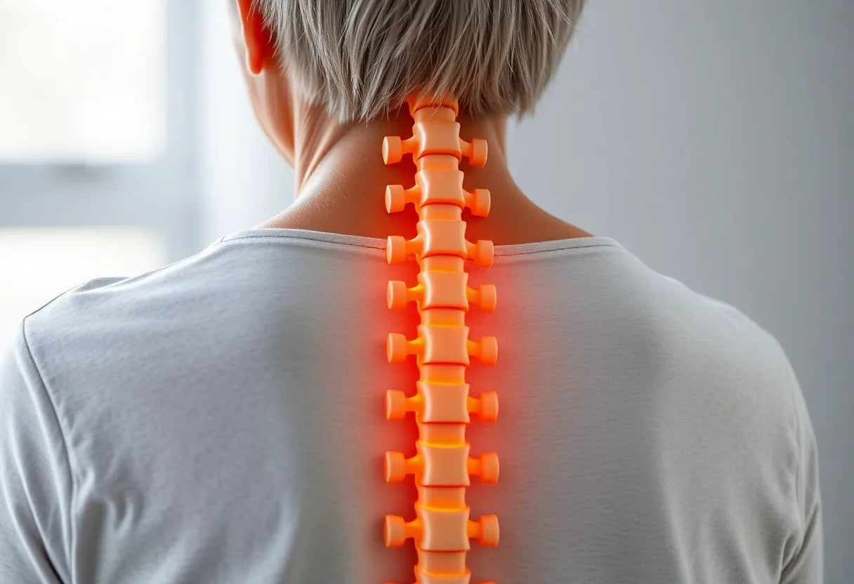 Entdecken Sie die Warnzeichen von arthrose wirbelsäule und lindern Sie Ihre Schmerzen - Illustration