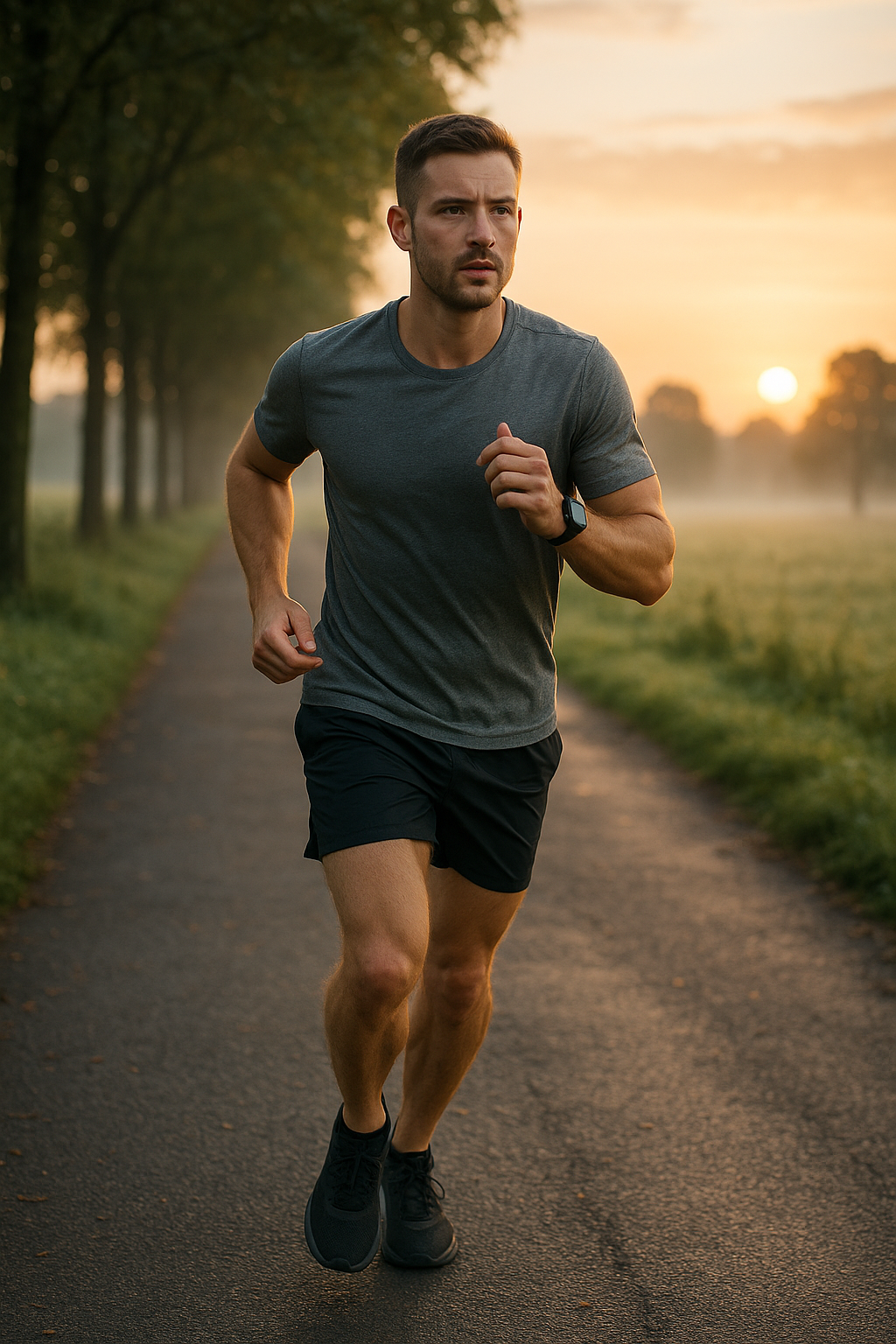 Laufen am morgen: wie du mit einem energiegeladenen Start in den Tag deine Fitness steigerst - Illustration