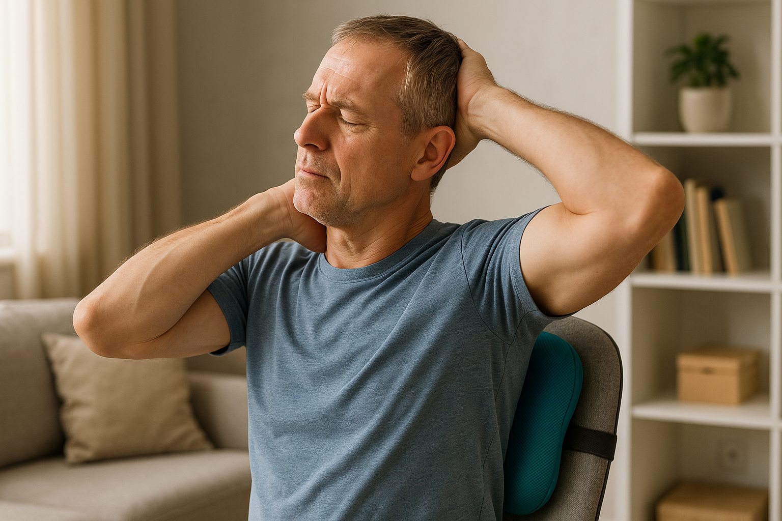 Entlastung für den Nacken: effektive Übungen bei spinalstenose im hals - Illustration