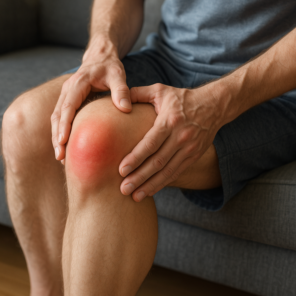 Effektive Übungen für Übungsleser bei gereiztem Schleimbeutel im Knie - Illustration