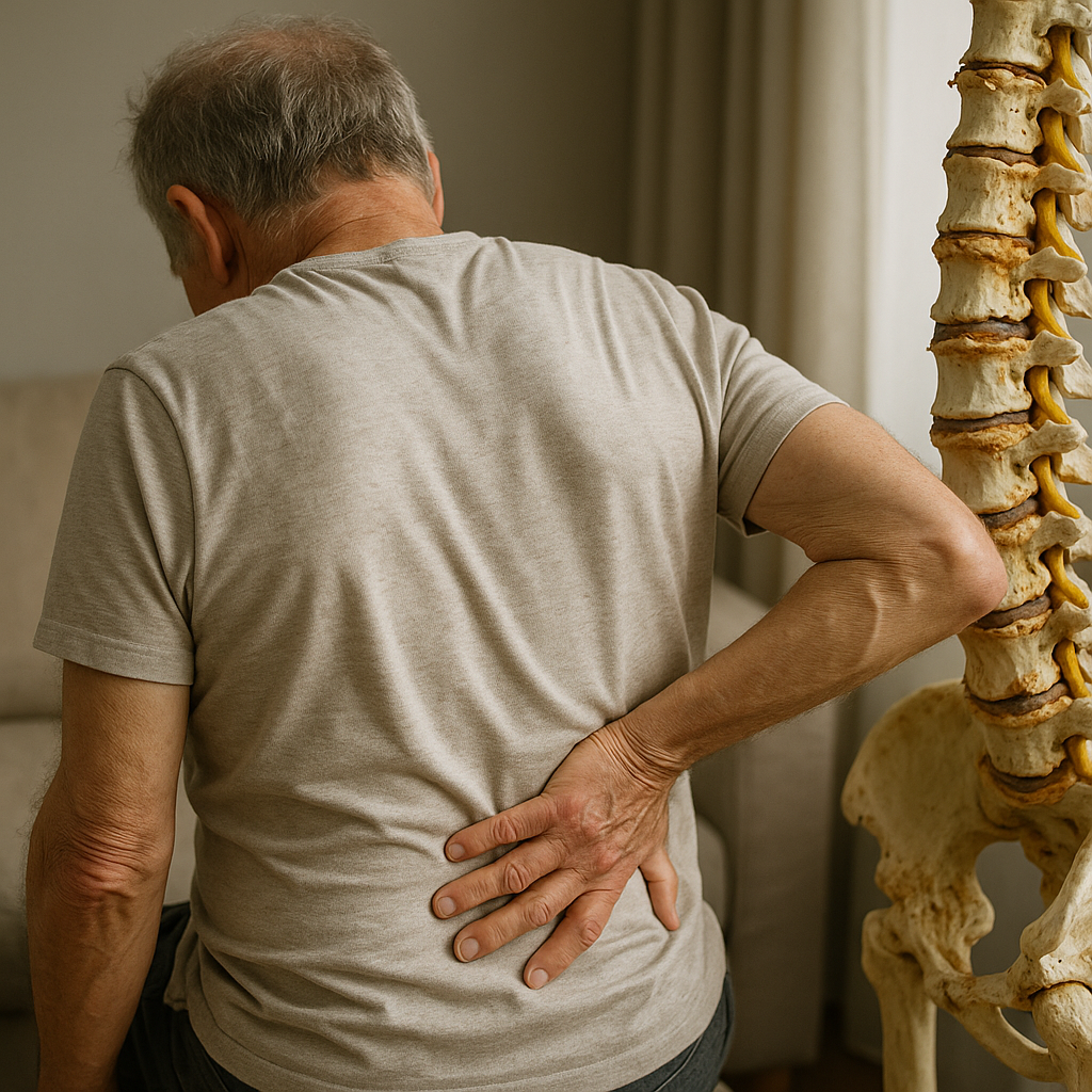 Verstehen Sie Spondylose-Veränderungen und lindern Sie Ihre Rückenschmerzen - Illustration