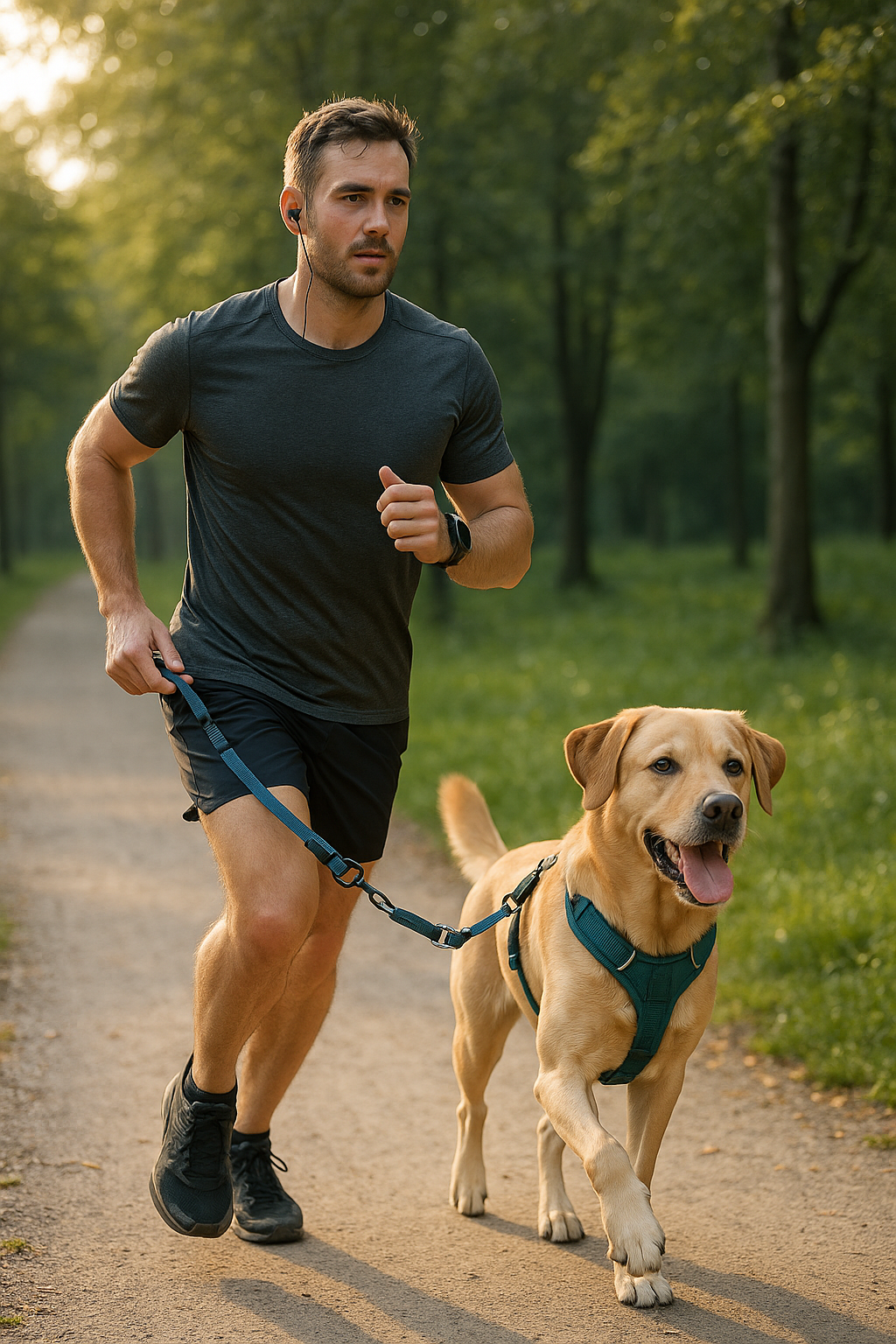 Mit dem Hund laufen: Tipps für ein gesundes und sicheres Training - Illustration