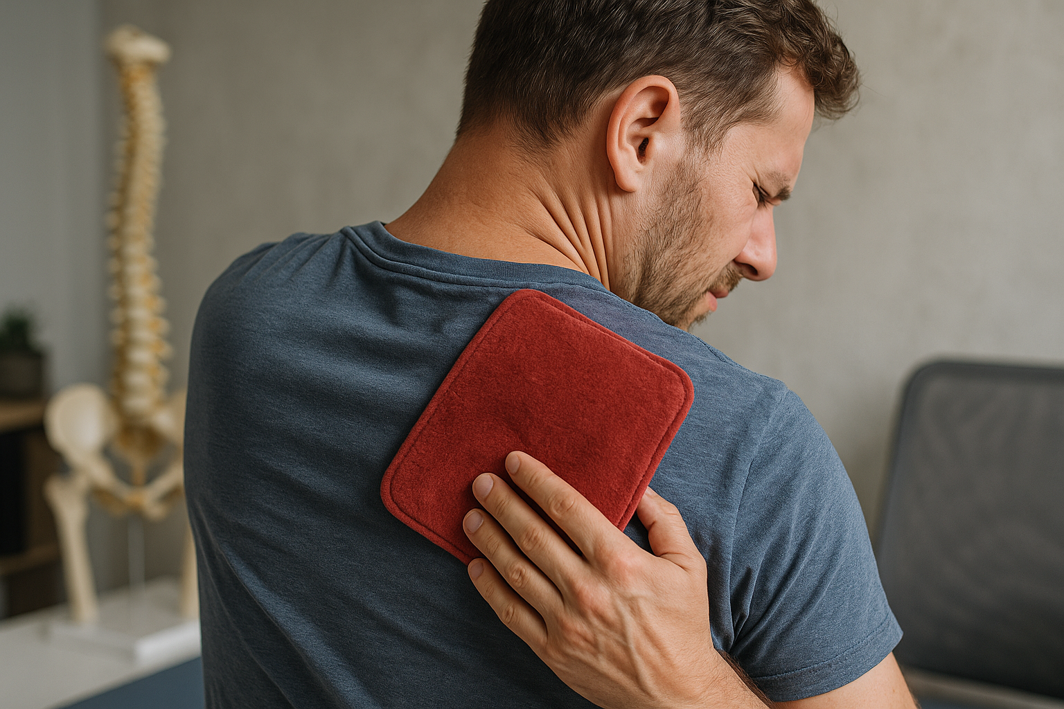 Befreie dich von Schmerzen unter dem Schulterblatt: Ursachen und Lösungen - Illustration