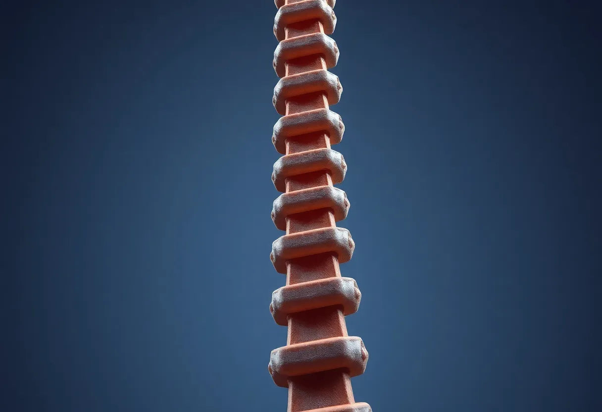 Entdecke die faszinierende welt der lendenwirbel anatomie - Illustration