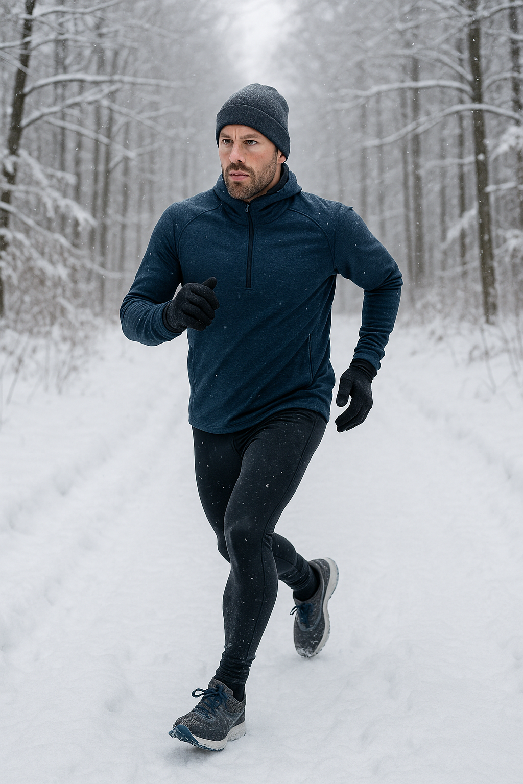 Laufen im winter: trotze der Kälte und bleib fit - Illustration
