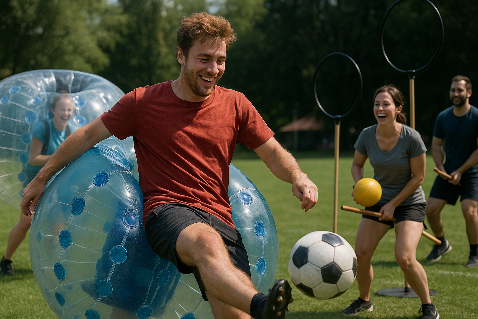 Lachen und Bewegung: die lustigsten Sportarten entdecken - Illustration