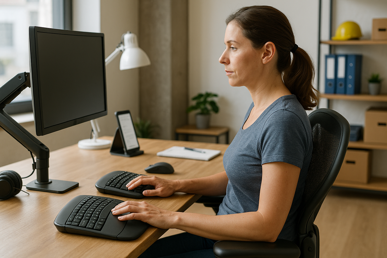 Ergonomie verstehen: die Wissenschaft der menschengerechten Arbeitsgestaltung - Illustration