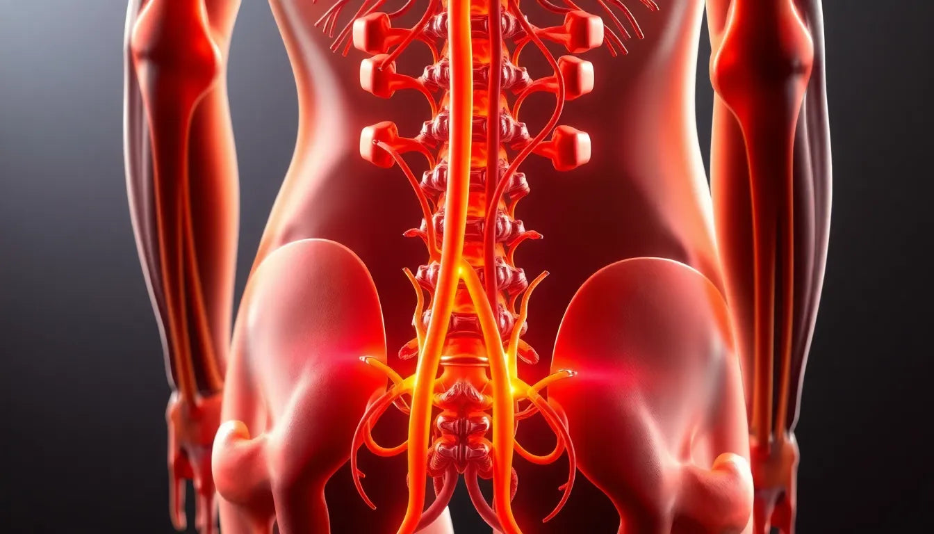 Ischiasnerv-Schmerzen: Ursachen erkennen und effektiv behandeln - Illustration