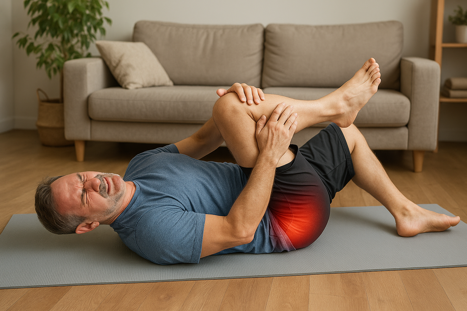 Befreie deinen Ischiasnerv: effektive Übungen für schmerzfreie Bewegung - Illustration