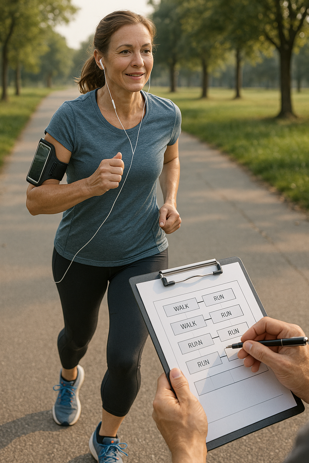 Startklar fürs Laufen: Dein sanfter Einstieg in die Joggingwelt - Illustration