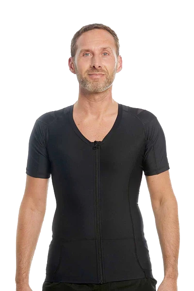 Men's Posture Shirt™ Zipper - Schwarz
