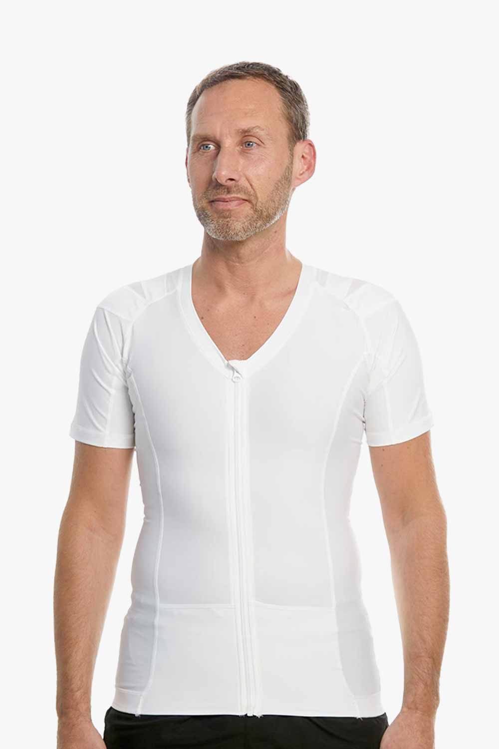 DEMO | Men's Posture Shirt™ Zipper - Weiß