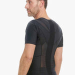 posture shirt mit Reißverschluss für Herren schwarz für Schreibtischarbeit